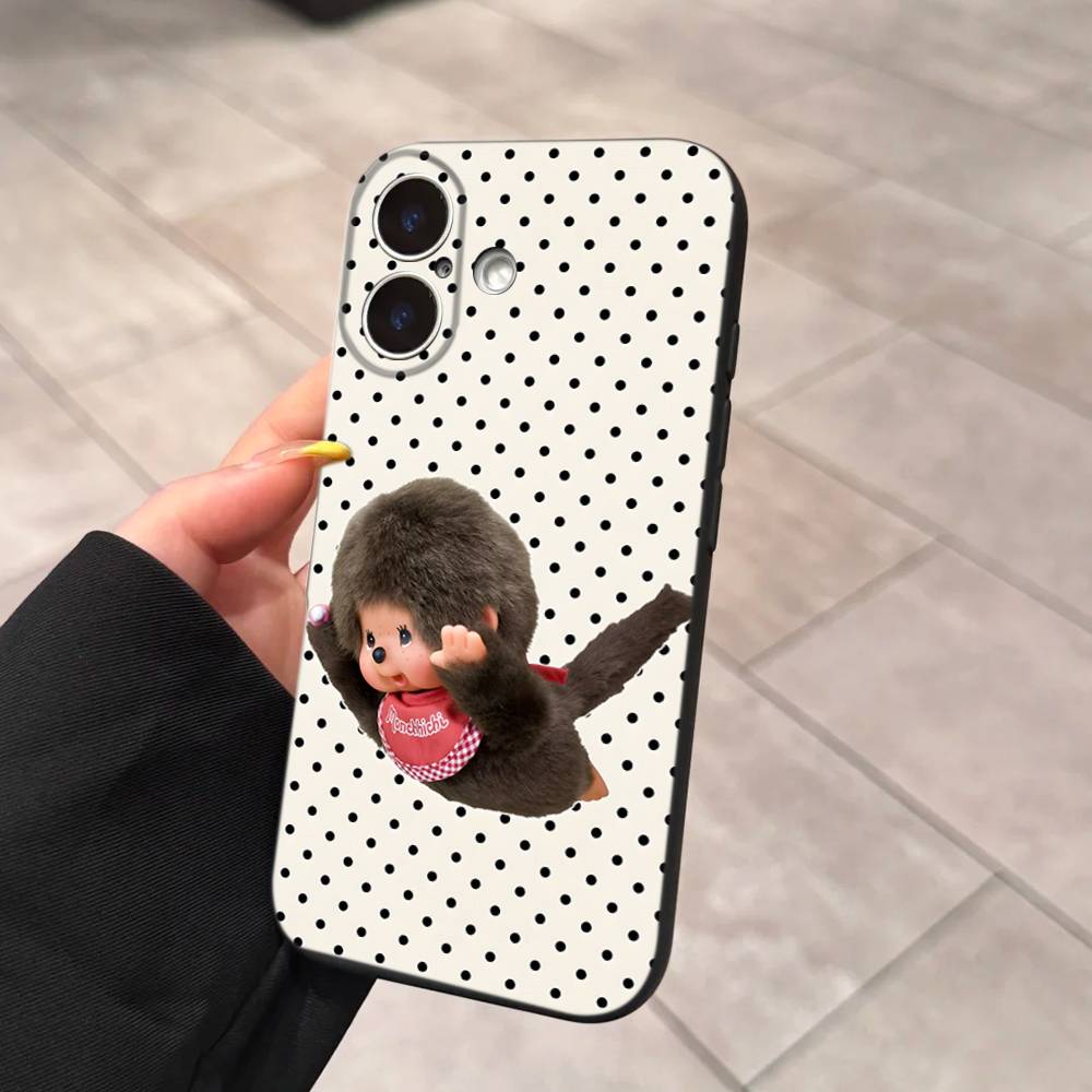Cute M-monchhichis-s Phone Case For Iphone 17 16 15 16e 14 13 12 11 Pro Max Plus Case Cover Coque