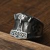 Einzigartiger Wikinger Bärenklauenring für Herren Vintage Edelstahl Odin Wikinger Keltischer Ring Punk Motorradfahrer Biker Schmuck Großhandel