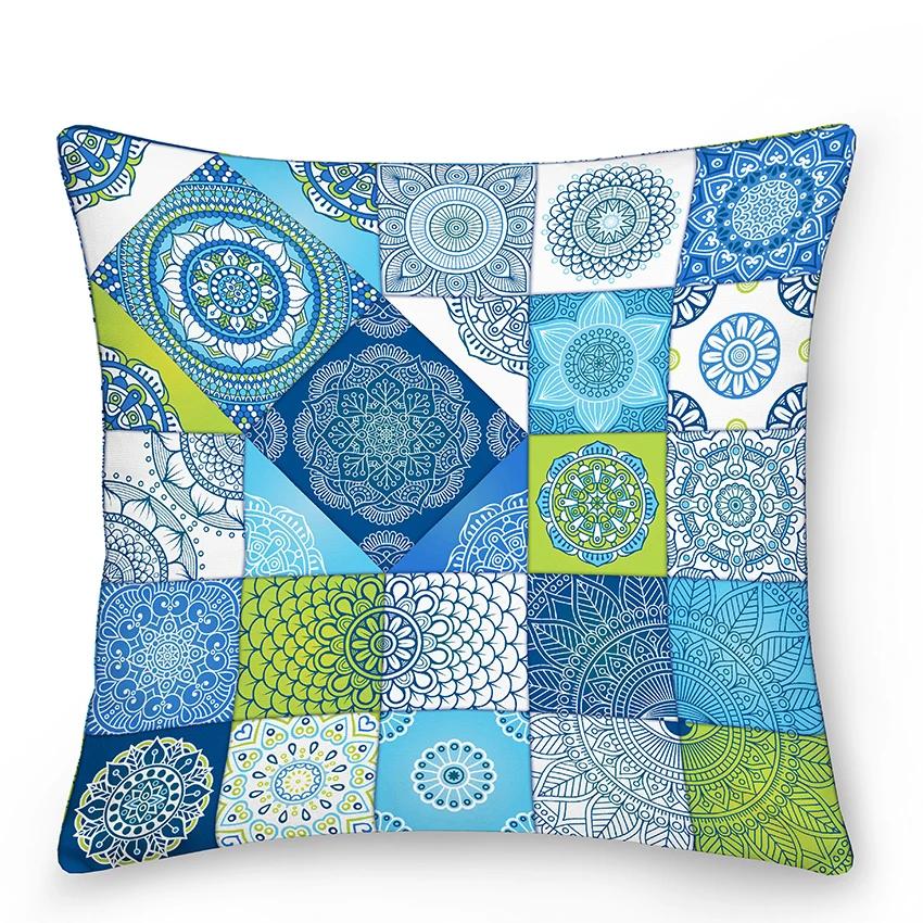 Mandala Pillowcase Decor Sofa Bed  Decorative Car Cushion Cover Boho Style