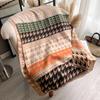 New Houndstooth Print Scarf For Women Warmer Winter Cashmere Pashmina Scarves Shawls Female Thick Blanket Wraps Foulard