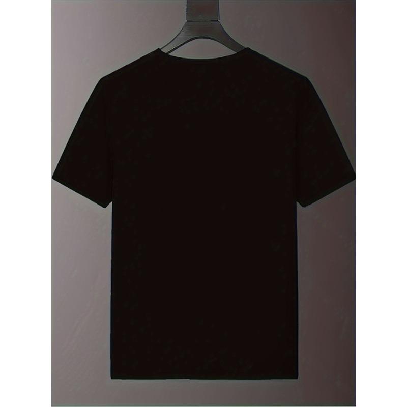 Tallas Europeas Camiseta Casual de Verano para Hombre con Estampados de Moda, Top Versátil
