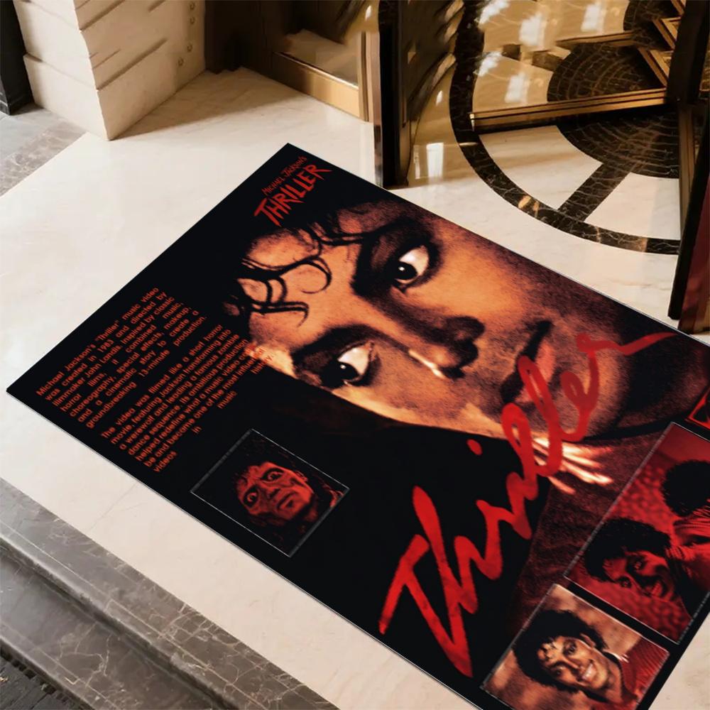 Michael Jackson Pop Art Portrait Floor Rug Office Rug Suitable For Foyer Decorate Room Kitchen Game Room Antislip Carpet Anime Office Decor