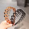 4Pcs Plastic Zigzag Hairband Makeup Headband Hair Hoop High-quality Teeth Hair Band  Washing Face