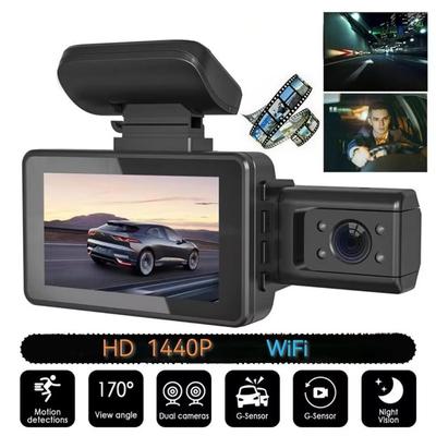 2025 Yeni 2K 1440P 3 İnç Araç İçi Kamera Araçlar İçin Video Kaydedici Araç WIFI Kamerası Gece Görüşü Araç DVR'ı Siyah Kutu Araç Aksesuarları