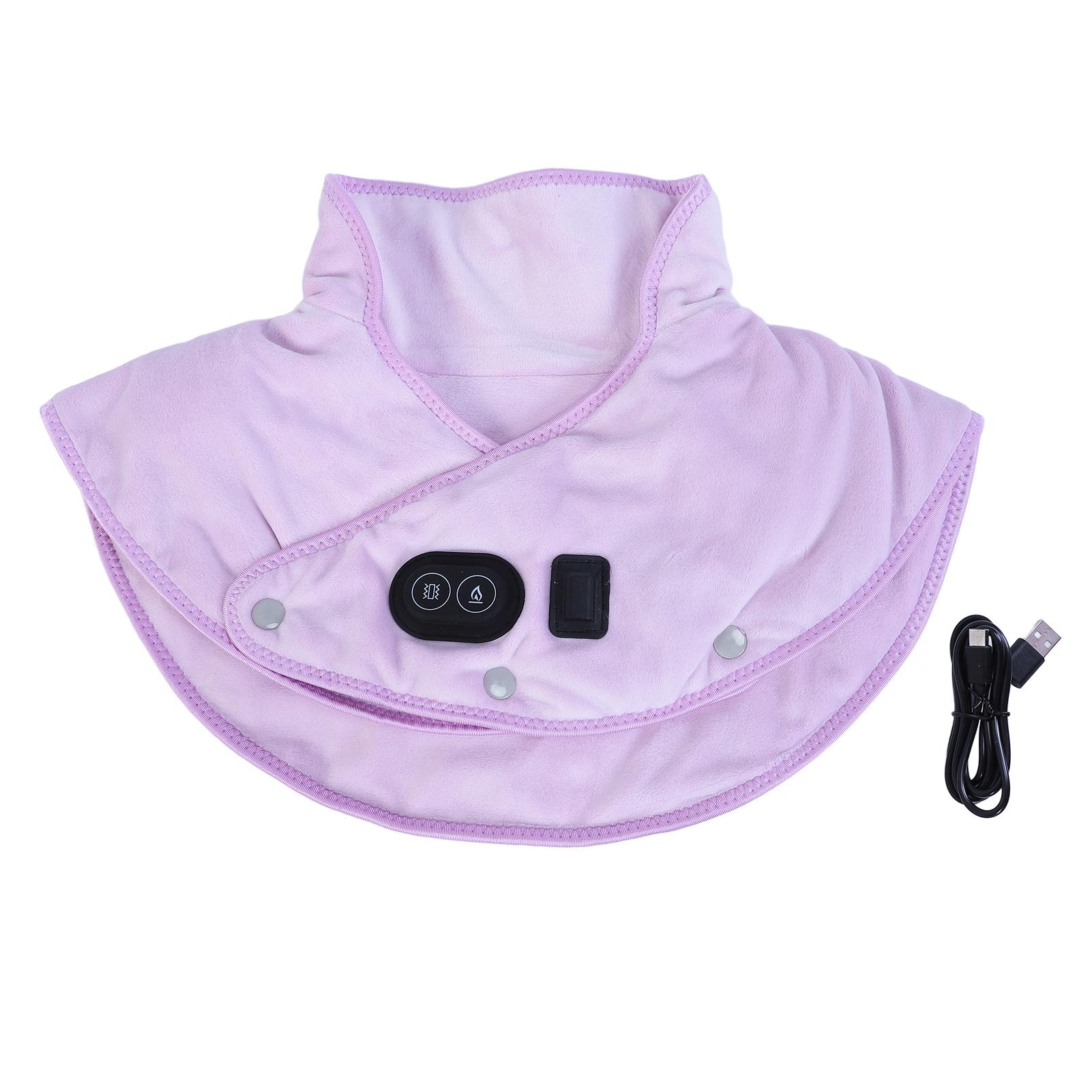 

Heated Neck Shoulder Wrap Comfortable Massage Temperature Control Warm Neck Electric Heating Pad for Purple