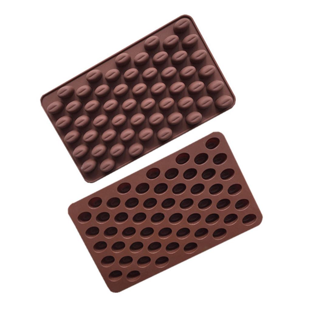 3D Fondant Coffee Beans Shape Candy Molds Polymer Craft Art DIY Molds Kitchen