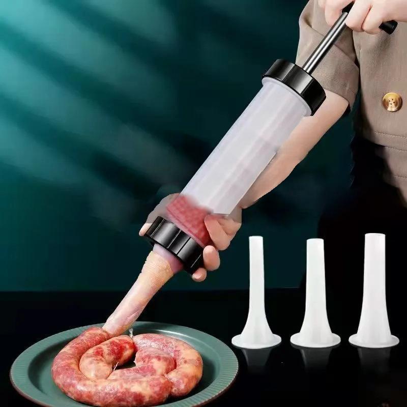 Hand Push Enema Machine Manual Household Plastic Enema Machine Large Sausage Making Hand Push Kitchen Tool Filling Meat Tools
