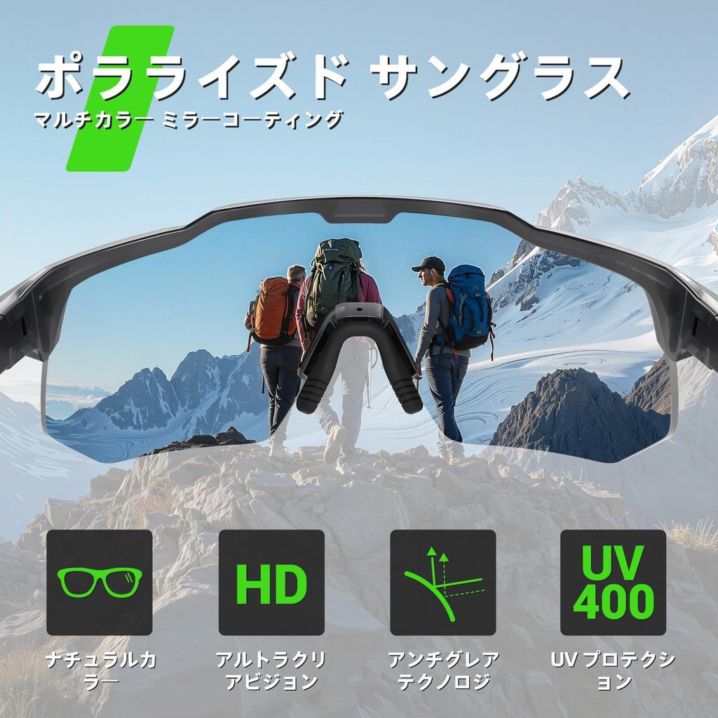 Sports Sunglasses Polarized Lenses Baseball Cycling Sunglasses Road Bike Sunglasses Ultralight TR90 UV400 UV Protection [HAAYOT] Men's Women's