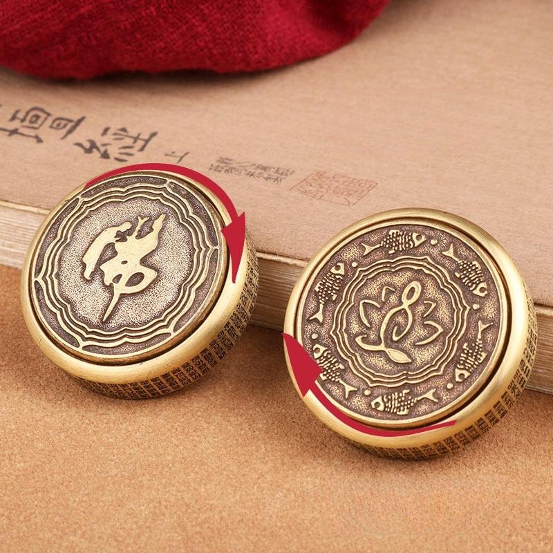 

Copper Hand Fidget Spinner Edc Spinning Top Tip Metal Gyroscope Stress Relief Toy Relieve Stress Reducing Toys Antistresse Lure