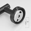 Stainless Steel Bathroom Set: Black Brushed Towel Rack, Coat Hooks, Toilet Paper and Tissue Holder, Towel Ring - Euro-American Style.