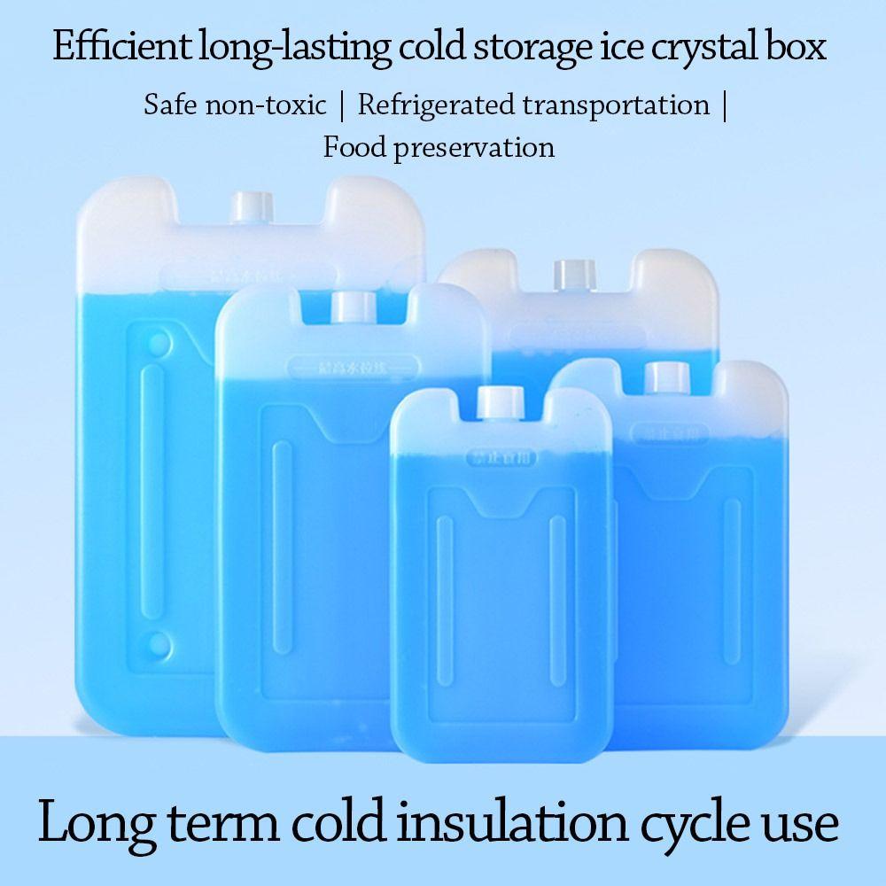 Reusable Ice Crystal Box Blue Picnic Cooler Box New Ice Box Air Conditioning Fan