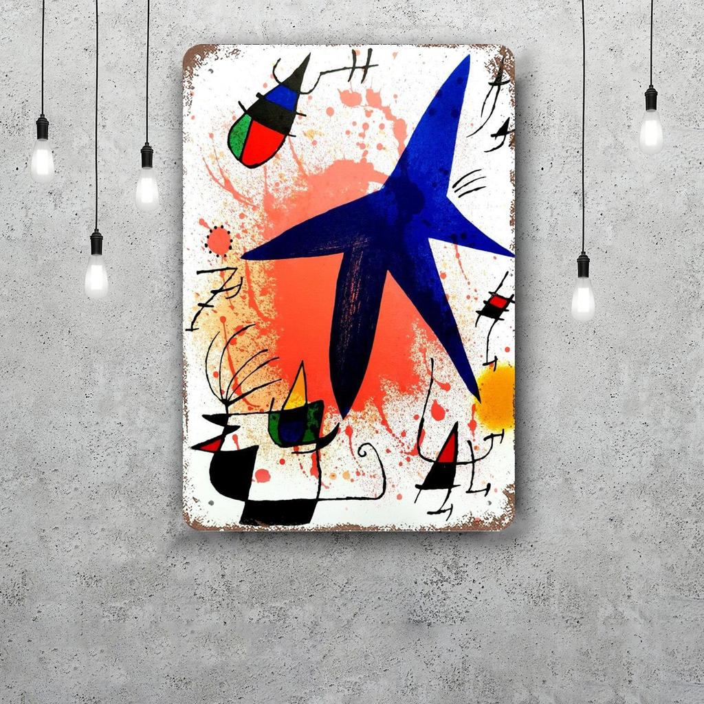 miro art Vintage Tin Sign Home Decor Wall Decor Art Wall Mural Room Decoration Decor Retro Metal Sign Plate Bar Posters