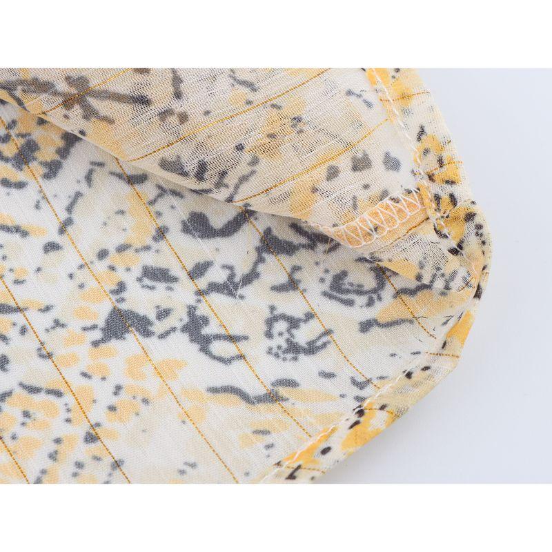 Kaslead New Women Clothes Western Style Metal Color Thread Print Shirts Skirt 1821223 1821221