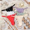 Womens  Lace Thong Mesh Bow G-String Low Waist Thin Belt Panties Underwear T-back