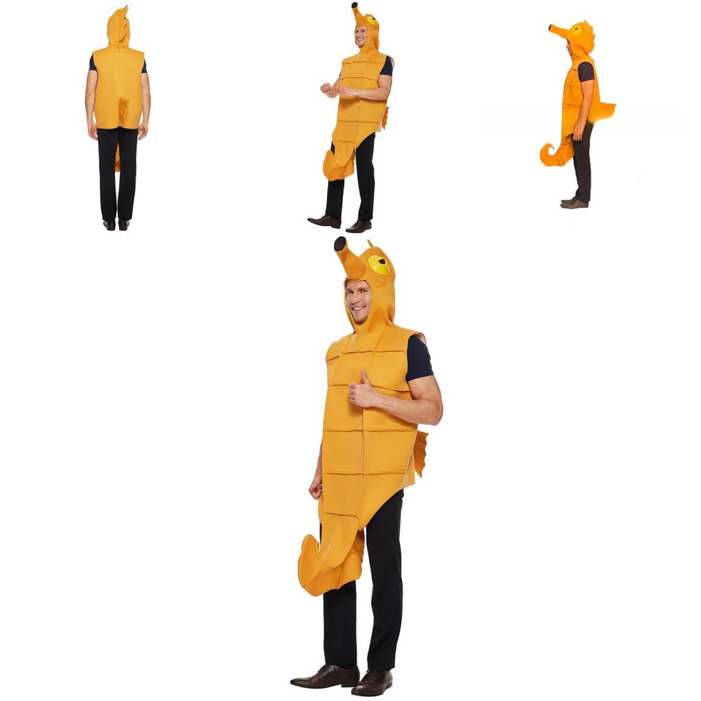 Unisex Sea Horse Cosplay Outfit With Soft Foam And Polyester For Halloween And Cosplay Events