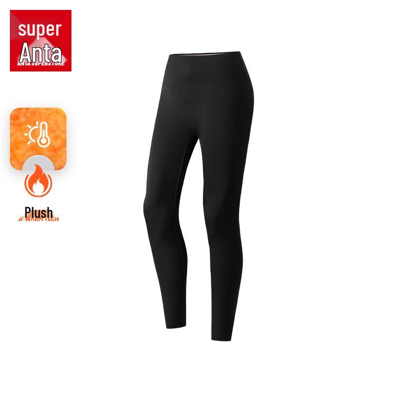 Anta Women s High-Waist Fleece Yoga & Sports Leggings M