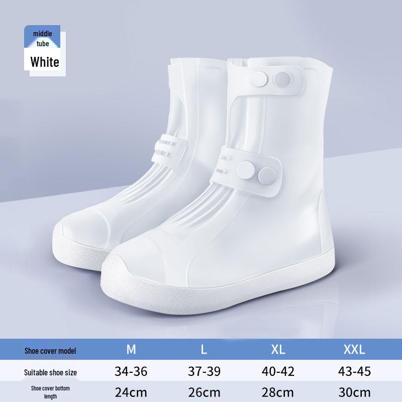 Unisex Waterproof Non-Slip Silicone Rain Boots - Wear-Resistant Overshoes for Mountaineering