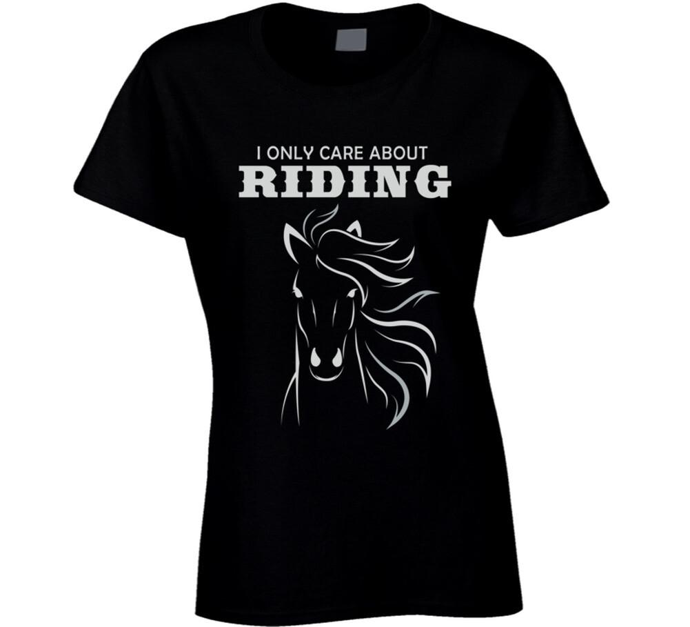 New I Only Care About Riding T Shirt XXL