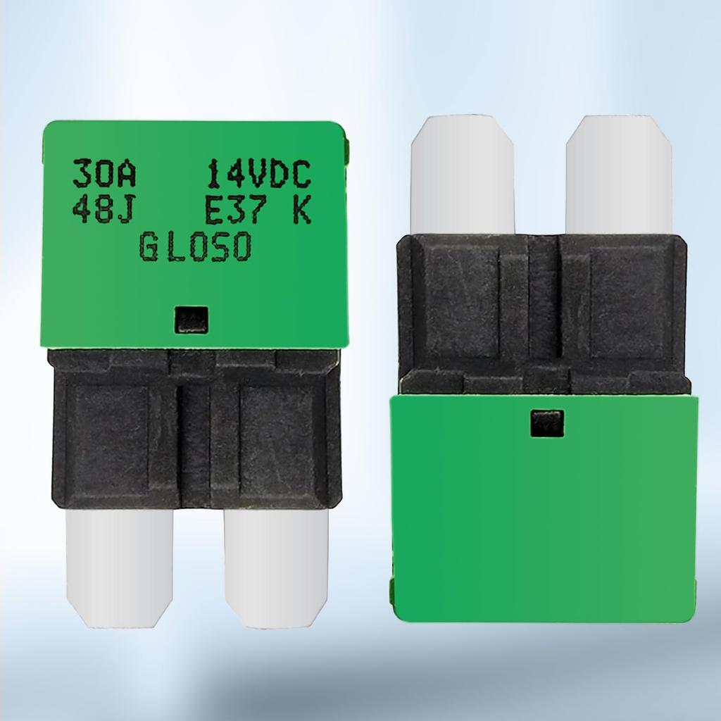 30 Amp Auto Reset Circuit Breaker ATC/ATO Resettable Fuses Low Profile Automotive Satandard Blade Fuse DC12V-32V for Car Truck RV Marine Boat 10 Pack