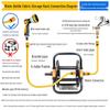 Car Wash Hose Reel & Storage Rack with 25-30 Meter Water Gun for 4 & 6-point Pipes