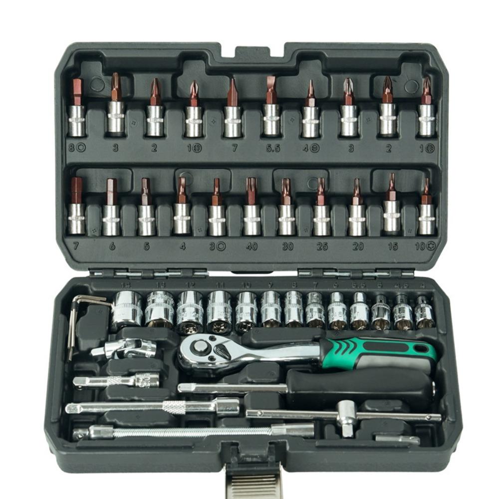 Wear-resistant Ratchet Wrench Set Strong Toughness Screwdriver Socket Nut Set  Automotive Repair