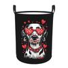 Funny Dalmatian Dog Laundry Hamper Large Storage Basket Cartoon Kawaii Anime Kids Nursery Toy Organizer