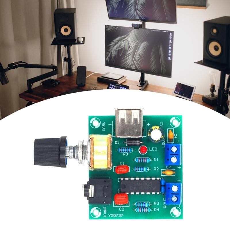 PM2038 5Wx2 Auditory Amplifier Board with USB Power Supply Circuit for DIY Projects and Clear Sound Output