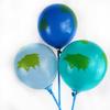 Balões Terra de 22 Polegadas Balão Planeta Mapa Mundi Global Balão de Látex para Tema de Viagem Tema Espacial Suprimentos para Festa de Aniversário Retirar