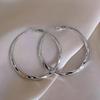 European & American High-End Luxury Metal Large Circle Earrings for Women