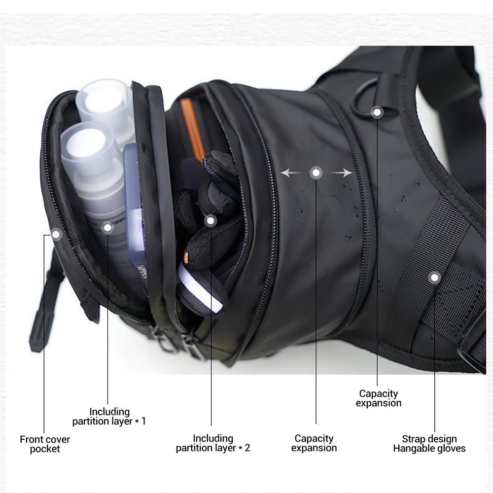 DUHAN Motorcycle Drop Leg Bag Hip Fanny Pack Multi-Function Motorcycle Bag Outdoor Moto Casual Waist Bag Motocross Equipment