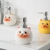 350ml ceramic soap dispenser bathroom toilet press type lotion bottle hand sanitizer shampoo shower gel separate bottles