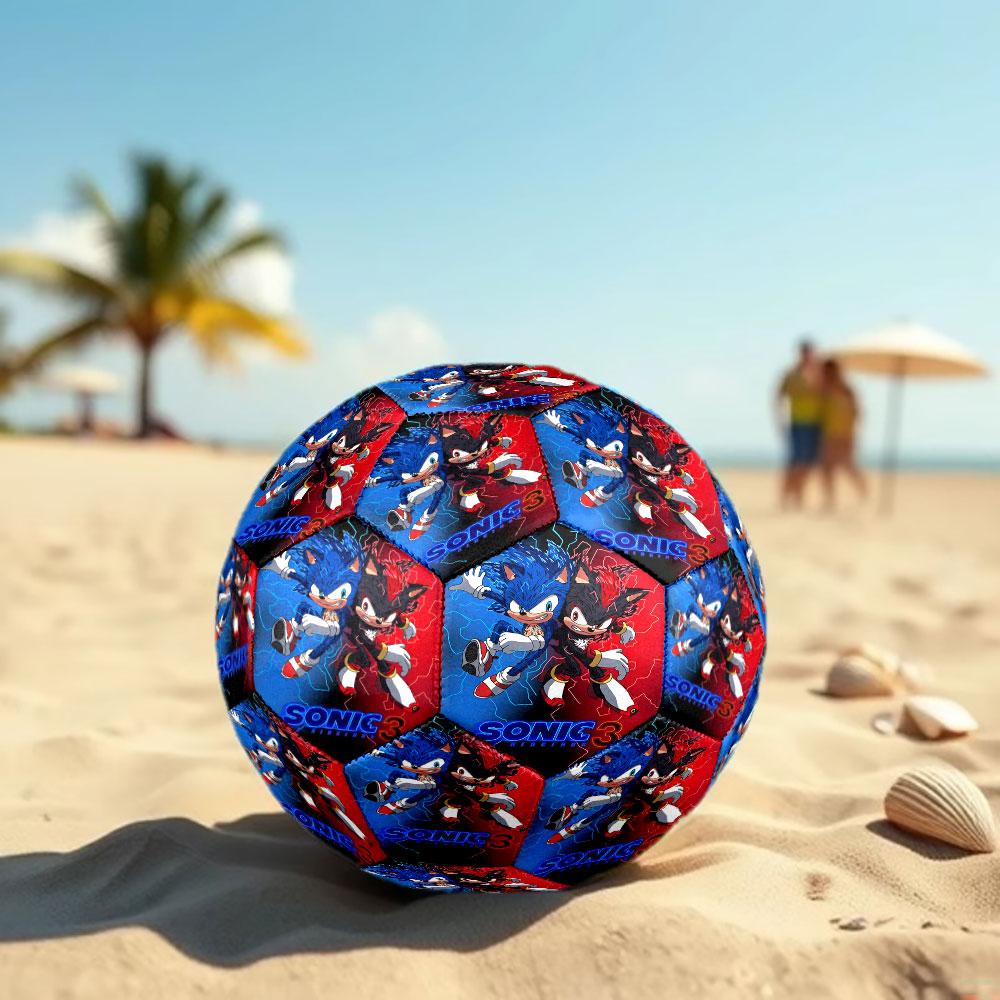 1pc Sonic the Hedgehog Soccer Ball Size 5 Indoor Soccer Ball Fashion Colorful Backyard Game - Great For Sports Fans Gift HE40