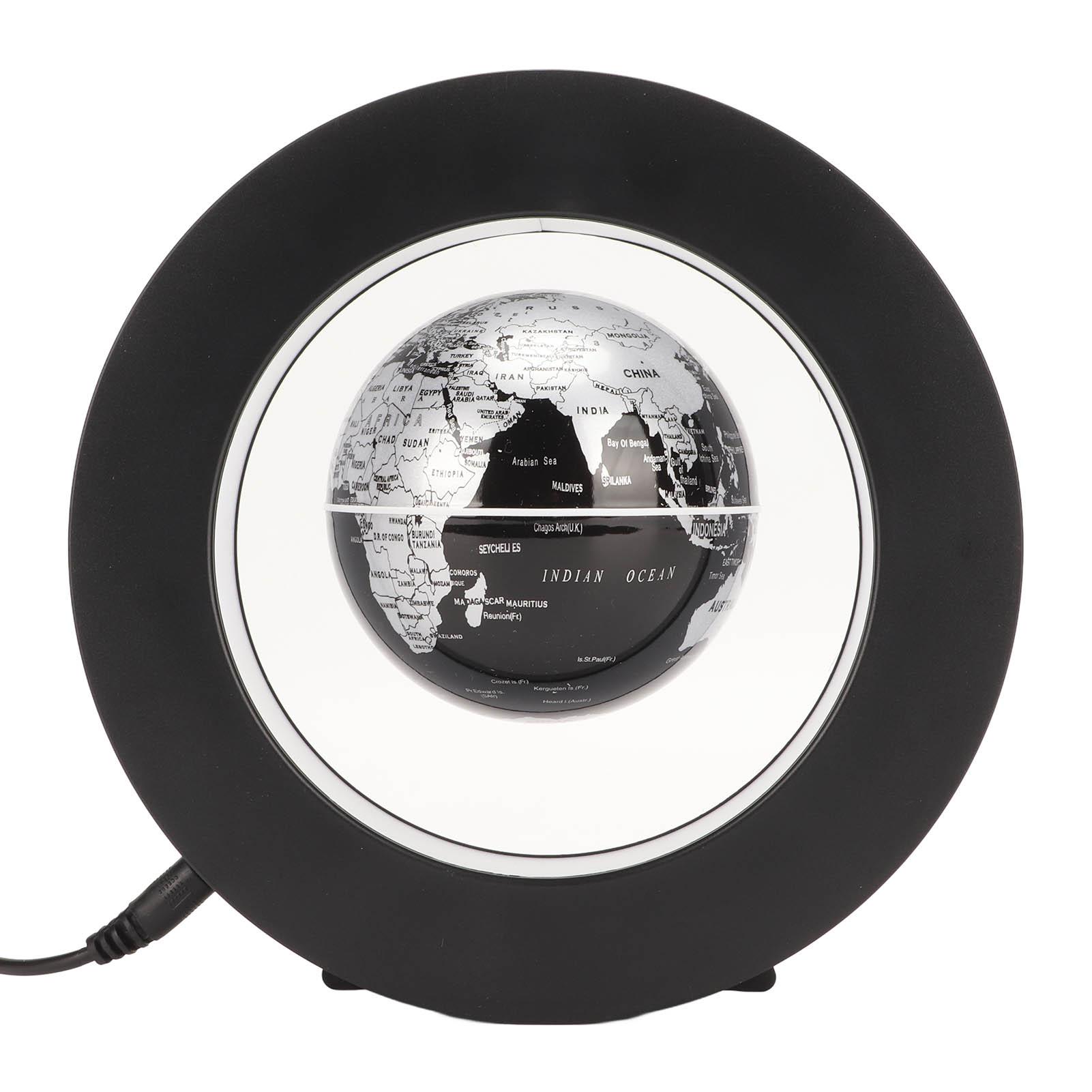 

Магнитный левитационный глобус со встроенной светодиодной подсветкой Магнитный плавающий глобус Карта мира Украшение для офиса US Plug