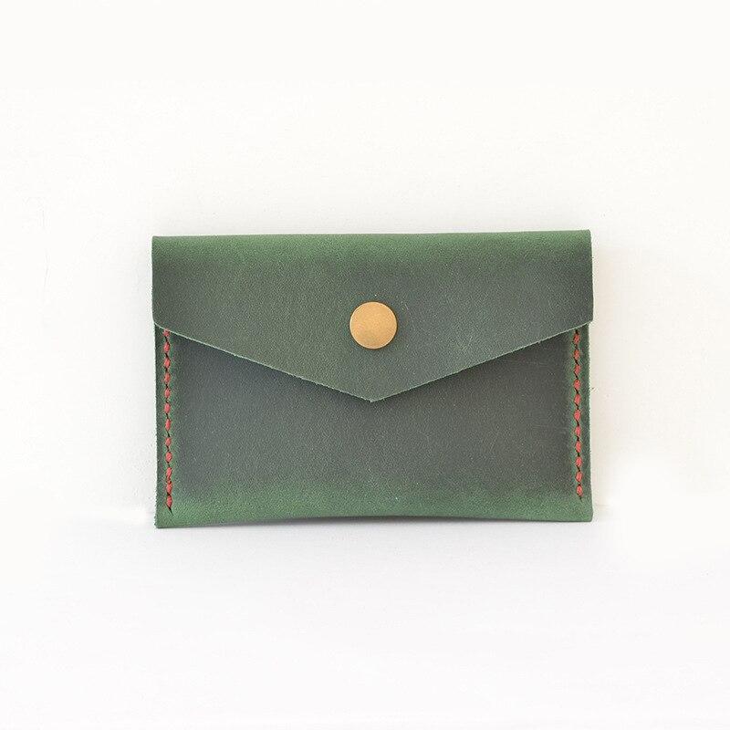 

Кошельки для монет Ретро Мужчины Женщины Натуральная кожа Засов Держатель для монет Сумки Корова Мини Монета Деньги Держатель карты Кошелек Кошелек зелёный