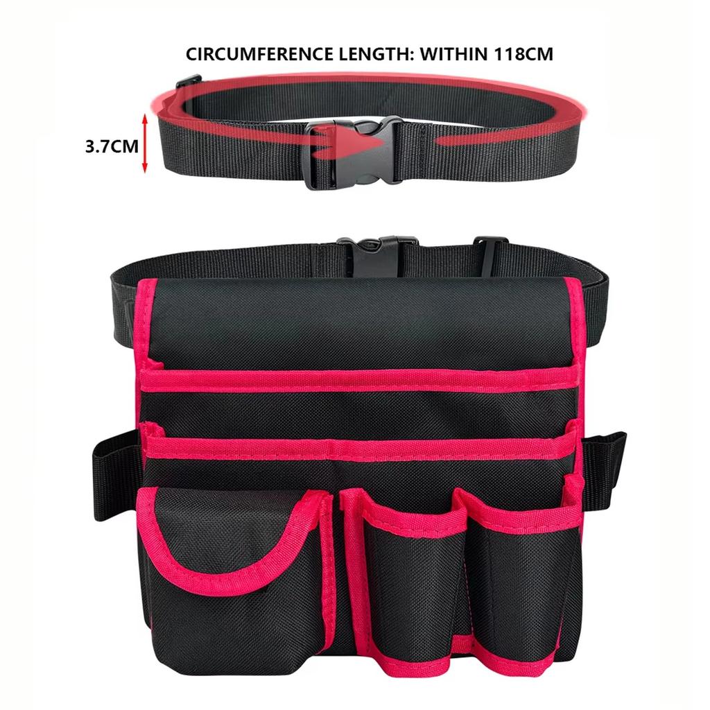 Multifunctional Tool Storage Bag Pouch Belt Electrician Drill Waist Bag Screwdriver Hardware Tool Bags Organizer
