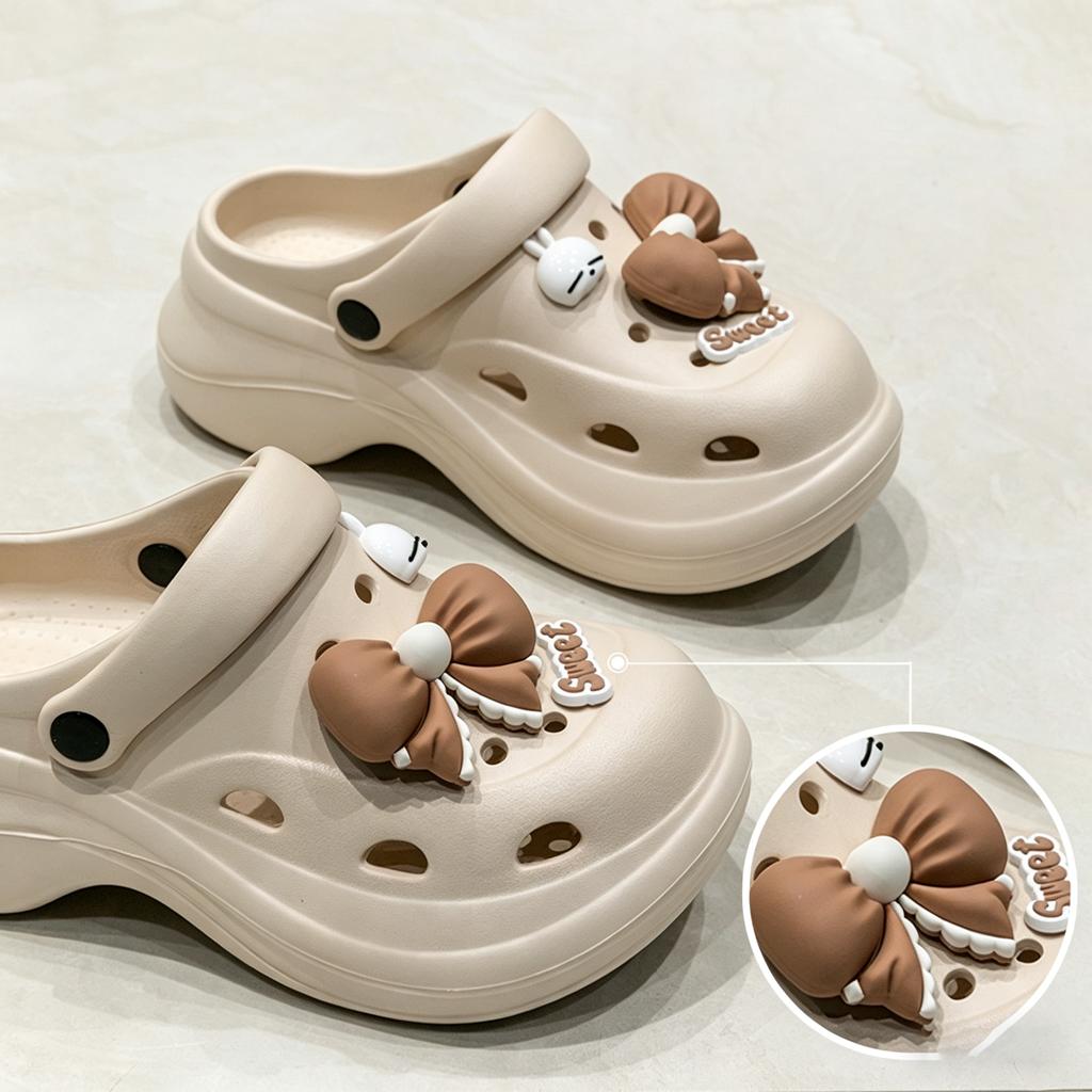 Modieuze Trendy Gaten Schoenen Cartoon Patroon Comfortabel En Licht Geschikt voor Dagelijks Vrije Tijd En Buitenactiviteiten van Meisjes