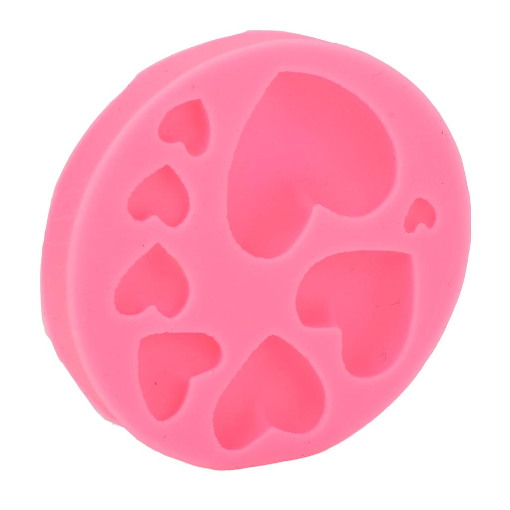8 Holes Heart Shaper Silicone Moulding Tool for Fondant Cake Chocolate Decoration Crafts Making