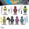 7 buc/set Power Rangers Blocuri de Construcție Minifigurine Jucării Asamblare Figurine Jucării Cadouri pentru Copii Decorațiune pentru Casă