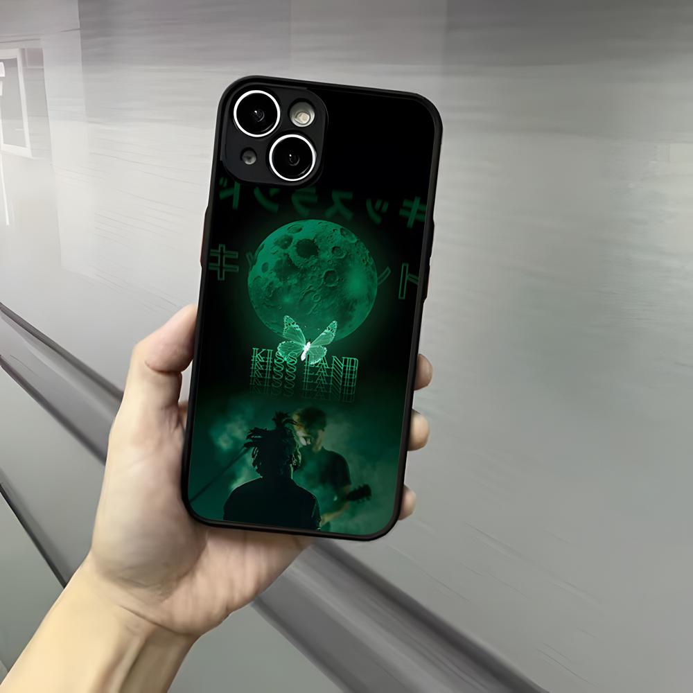 The Weeknd Kiss Land Phone Case For Iphone 17 16 15 14 13 12 Pro Max Xr Air Plus Skin Feel Black Hard Shell Cover