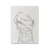 Bathroom Wall Decor Canvas Painting Get Naked Sign Canvas Art Poster One Line Sexy Woman Drawing Canvas Picture Fashion Painting