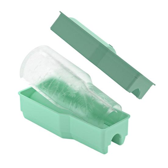 

Silicone Ice Cube Tray for 30/40oz Cups Quick Release Ice Cube Mold Reusable Semi-Cylindrical Ice Cube Maker for Whiskey Cocktails зелений