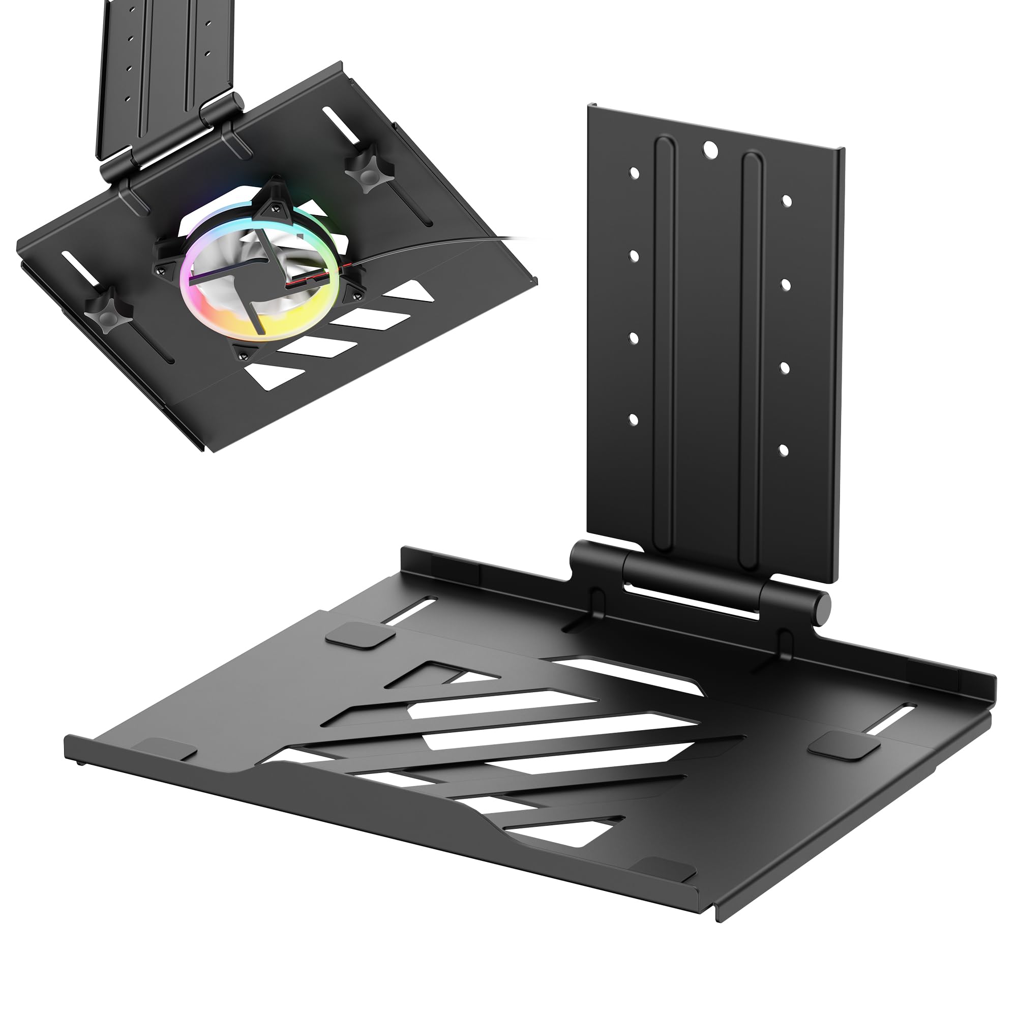 

AVLT Настольный кронштейн для монитора VESA 75x75 Вентилятор Подходит для ноутбуков Черный Без подставки/держателя, (120мм Совместимый) - 17 - (Вентилятор в комплекте) чёрный