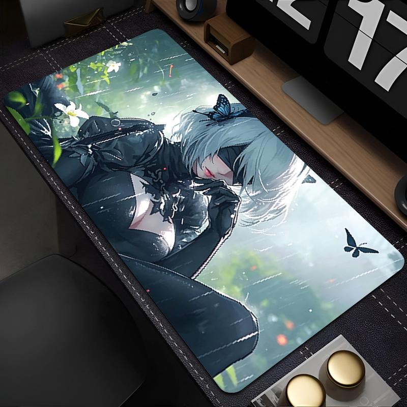 Anime Mauspads HD-Druck Büro Computer Schreibtischmatte Große Gamer Tastaturunterlage N-nier Automata 2b Gaming Mauspads Dekoration Teppich