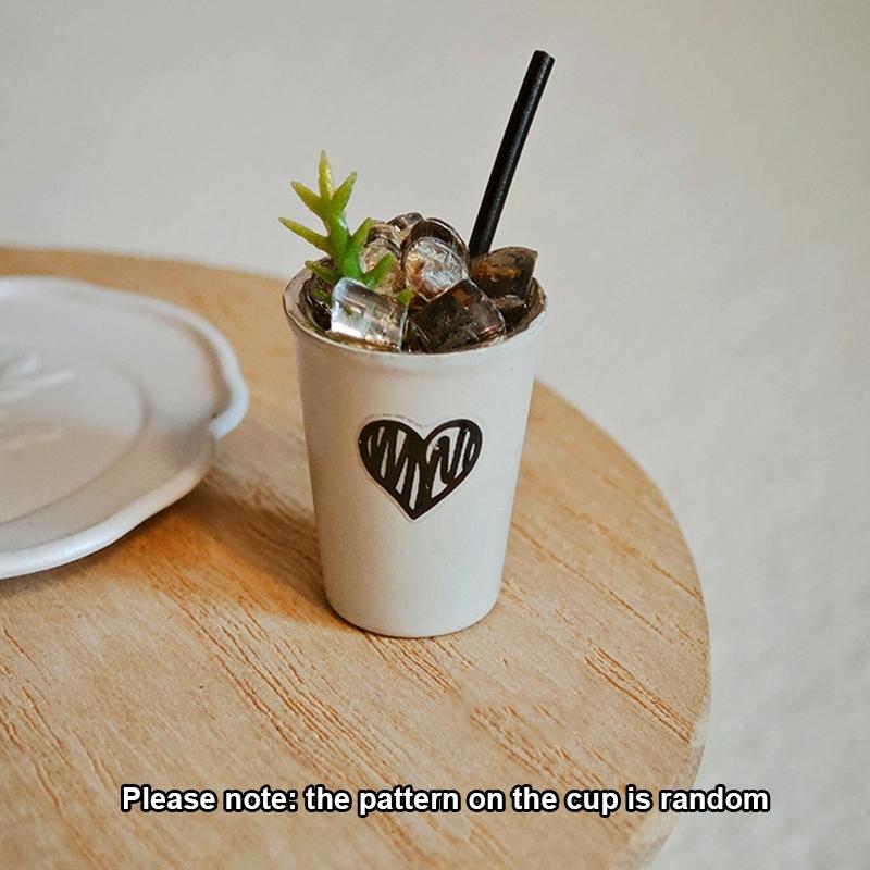 

1/12 Кукольный домик Миниатюрный Кофейный Холодный Американский Напиток Латте Модель Кукольный Дом Кофейня Декор Сцена Игрушка Кукла Микро Сценический Реквизит белый