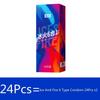 Mingliu Kondom 6 Typen G-Punkt Glattes Gewinde Granulat Feuer und Eis Stimulation Penishülle
