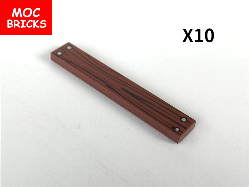 MOC Bricks DIY Printed Tile 1x1 1x2 2x2 2x3 1x4 Solar Panel Gauge Map Compass Assembled Building Block Accessories Kids Toy Gift