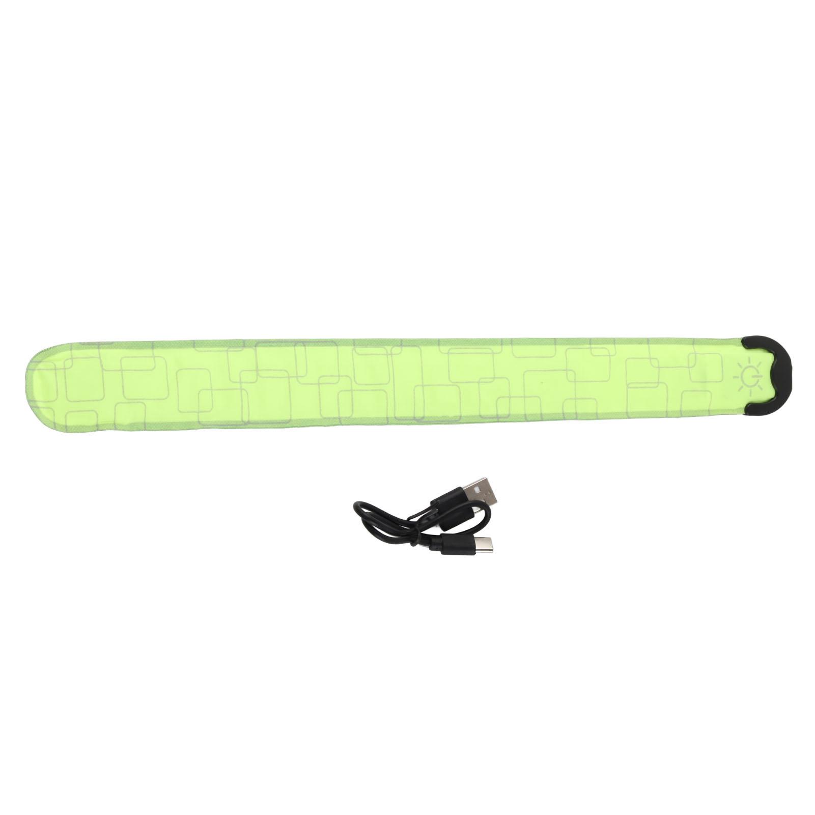 

Светодиодный защитный браслет, USB-зарядка, 3 уровня регулировки, браслеты для ночного бега на открытом воздухе, красный зелёный