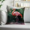 1pc Flamingo Single Sided Printed Throw Pillow Sofa Cover