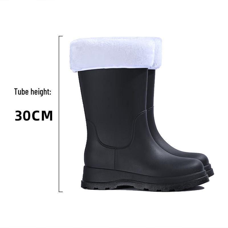 Зимние теплые водонепроницаемые резиновые сапоги