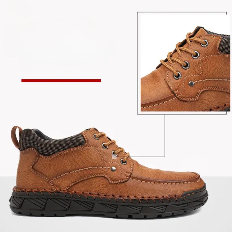 Large Size 39-48 Men's Shoes Leather Flats Outdoor Men Sneakers Breathable Male Casual Shoes